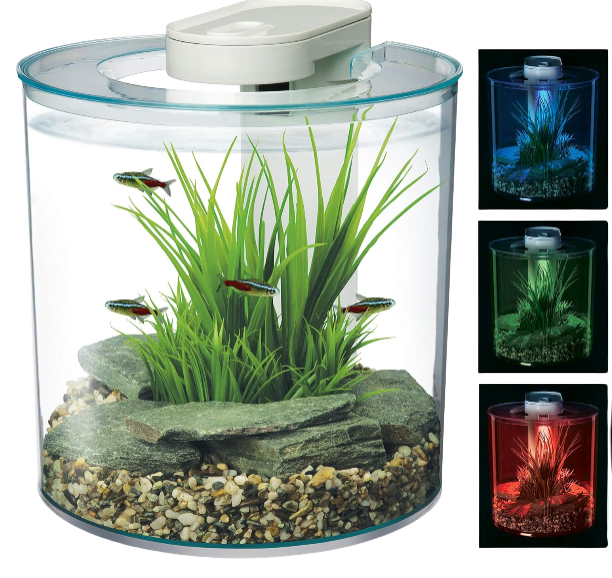 Marina 360 Aquarium avec contrôle LED, 10 Litre