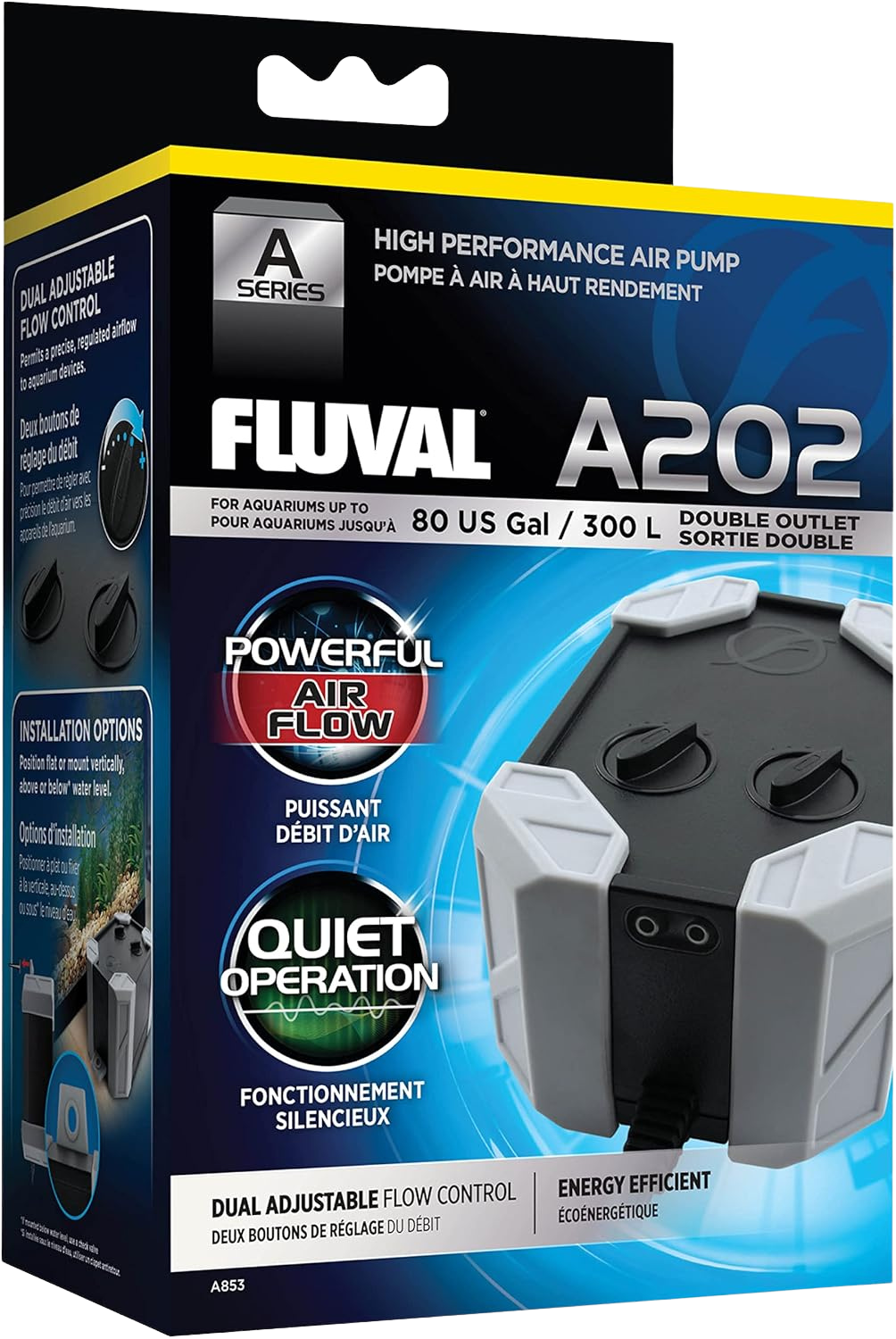 Fluval Pompe à air pour Aquarium