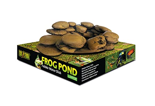 Exo Terra Frog Pond Gamelle à Eau en Forme de Galets pour Grenouilles et Grenouilles