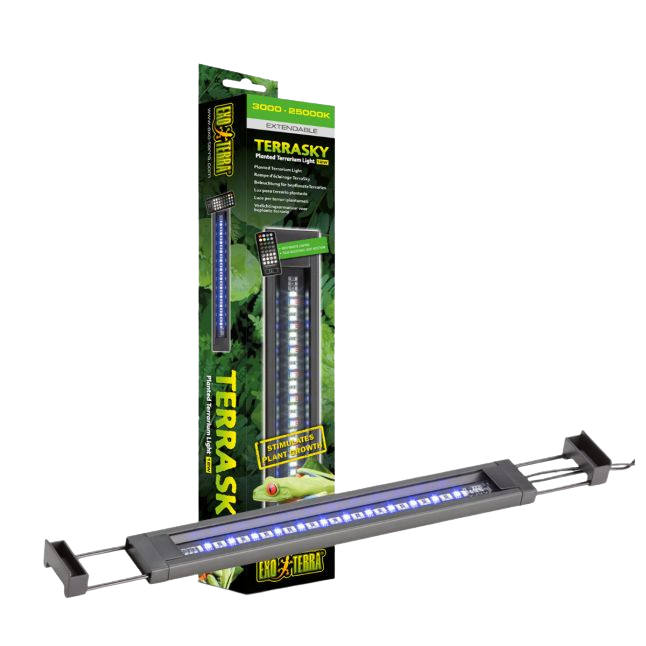 Rampe d’éclairage pour terrarium avec plantes Terrasky 38 à 60 cm - Exo Terra