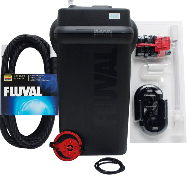 Fluval Filtre Extérieur pour Aquarium 406 Débit Max 1450 L/H